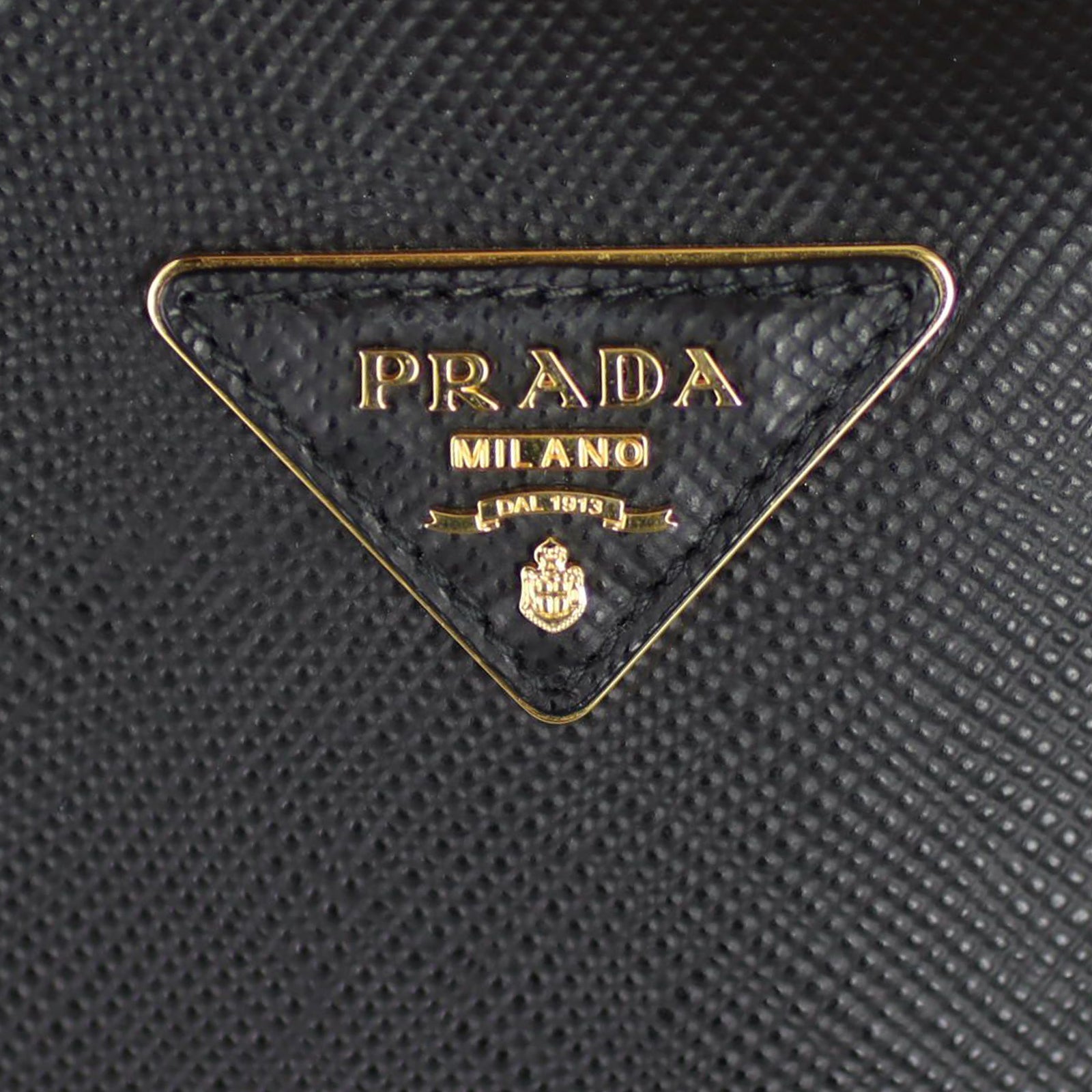 Prada Saffiano Cuir Double Bag Medium Hardware