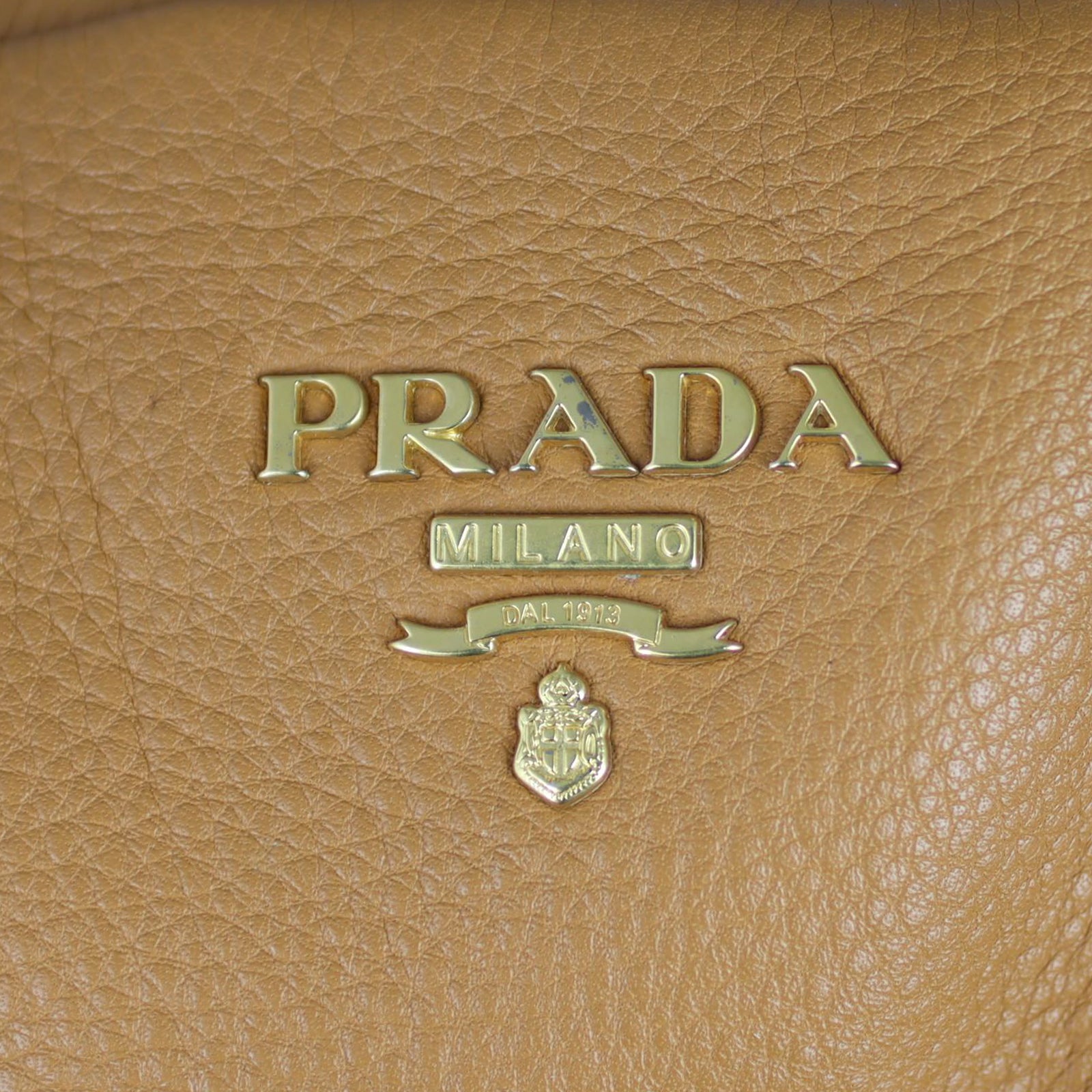 Prada Vitello Daino Bowler Bag Hardware