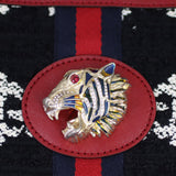 Gucci Tweed Rajah Large Tote Hardware