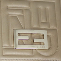 Fendi Embossed Leather Wallet on Chain Hardware
