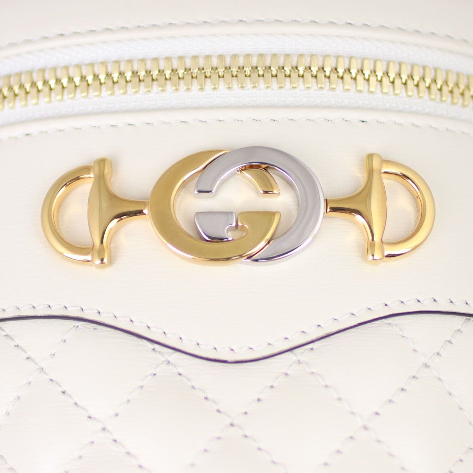 Gucci Trapuntata Quilted Belt Bag Small (ivory) Hardware