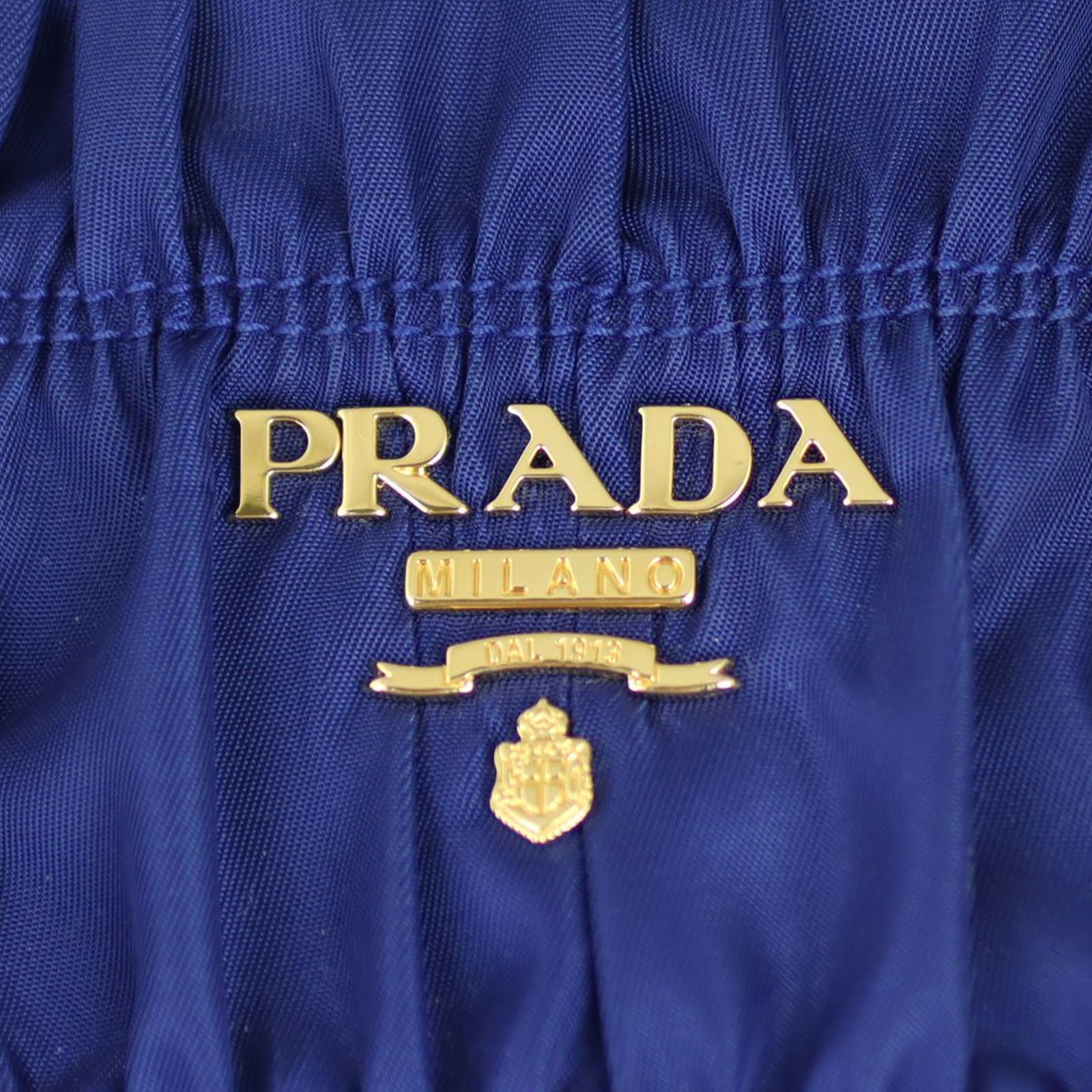 Prada Tessuto Gaufre Small Tote Hardware