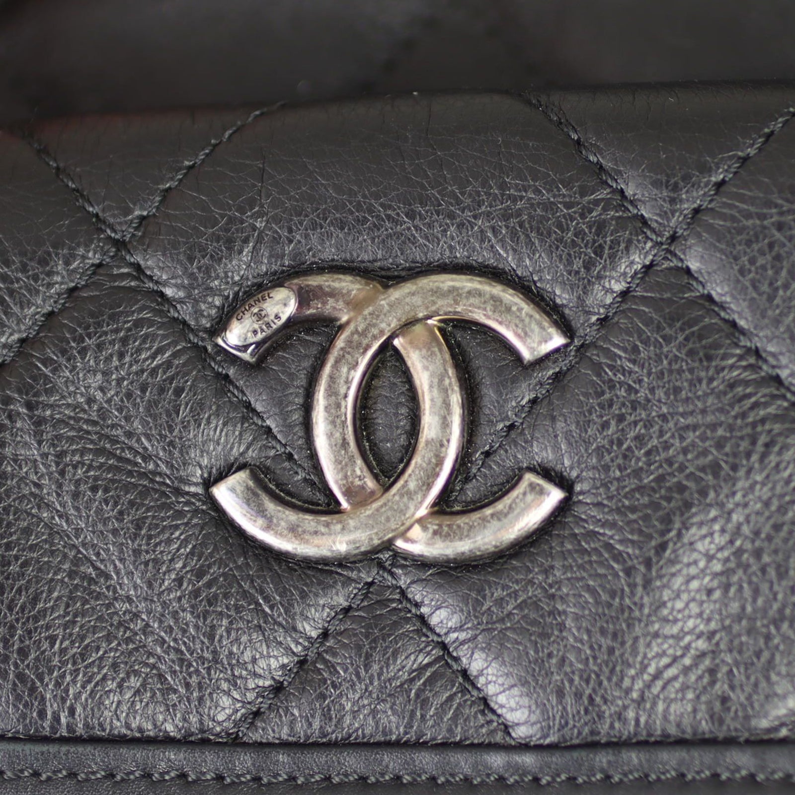 Chanel CC Two Way Shopping Tote Hardware