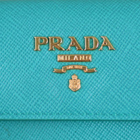 Prada Saffiano Compact Wallet Hardware