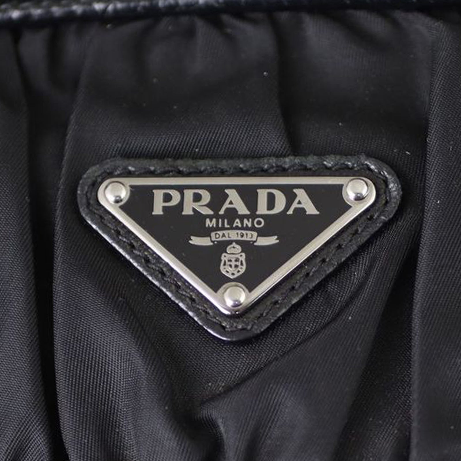 Prada Tessuto Gaufre Frame Bag Hardware