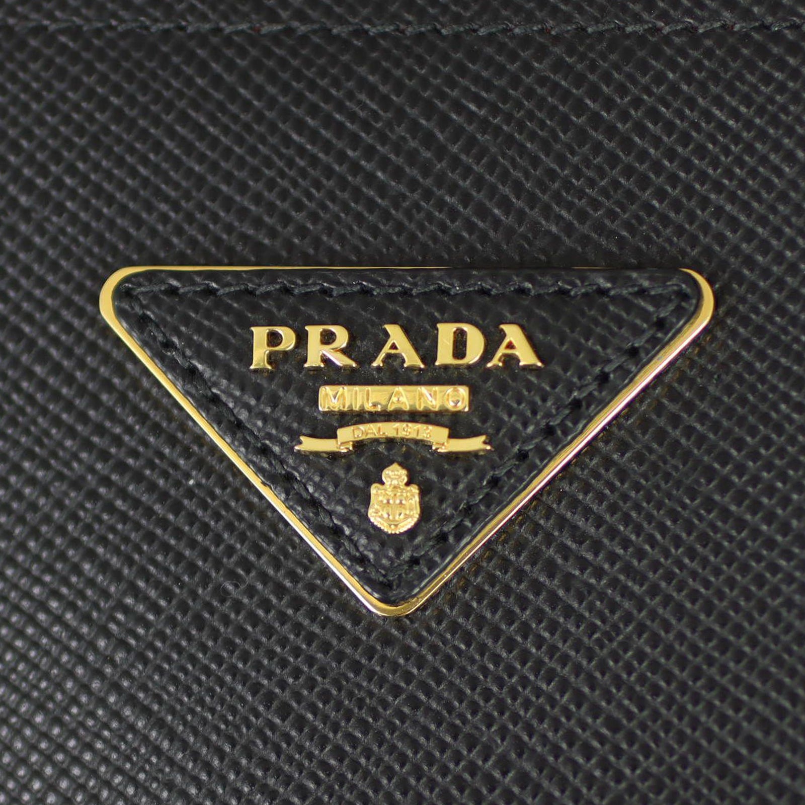 Prada Saffiano Cuir Double Bag Medium Hardware
