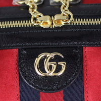 Gucci Ophidia Suede Boston Bag Hardware