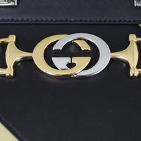 Gucci Zumi Diagonal Stripe Small Tote Hardware