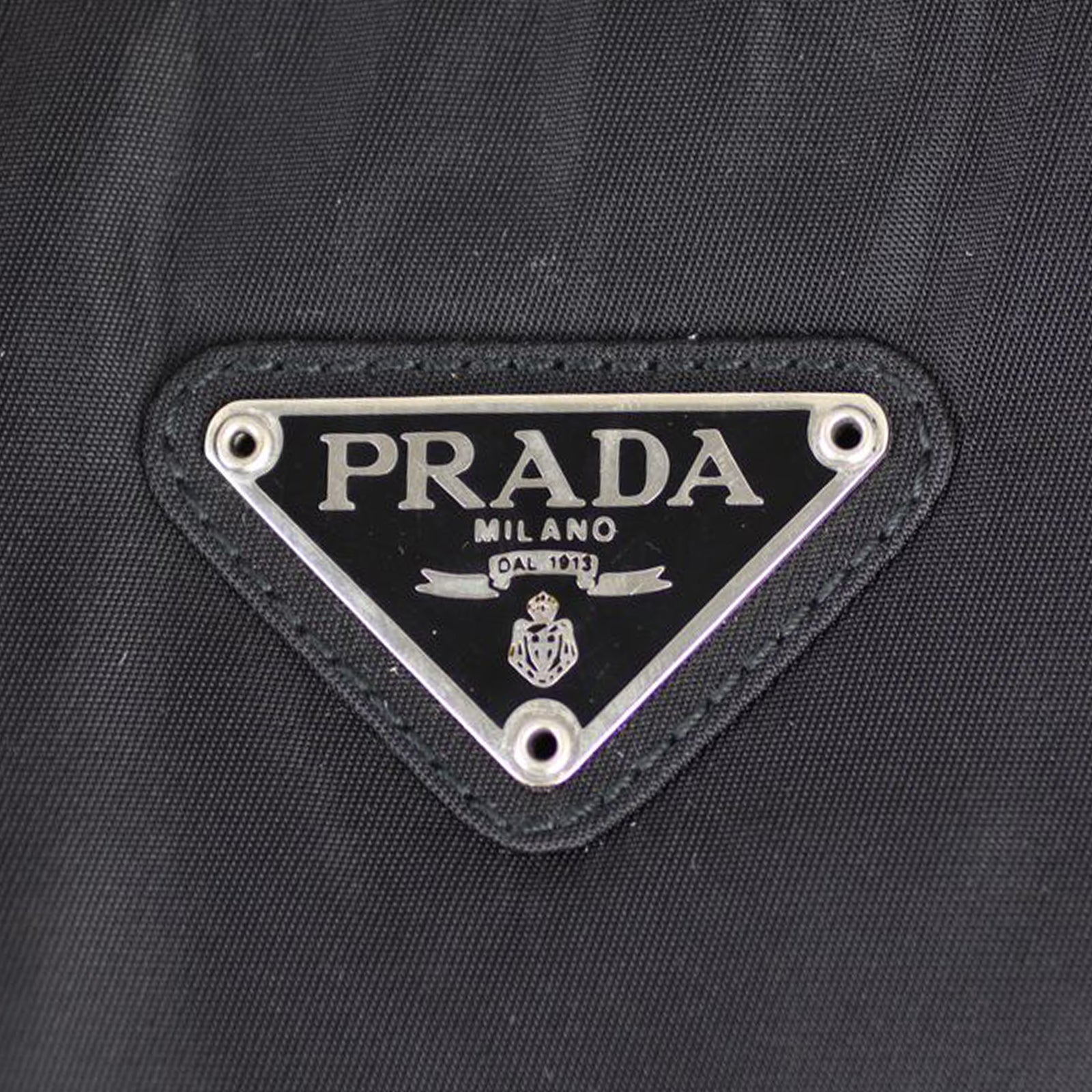 Prada Nylon Shopping Tote Hardware