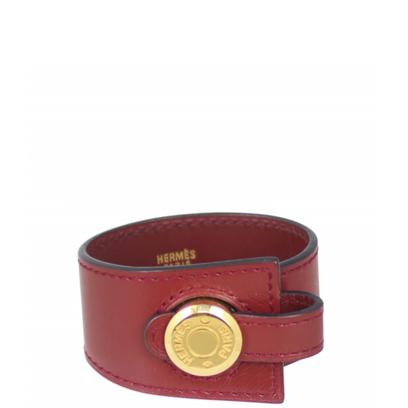 Hermes Dogon leather Cuff Bracelet Front