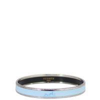 Hermes Caleche Enamel Narrow Bangle Front