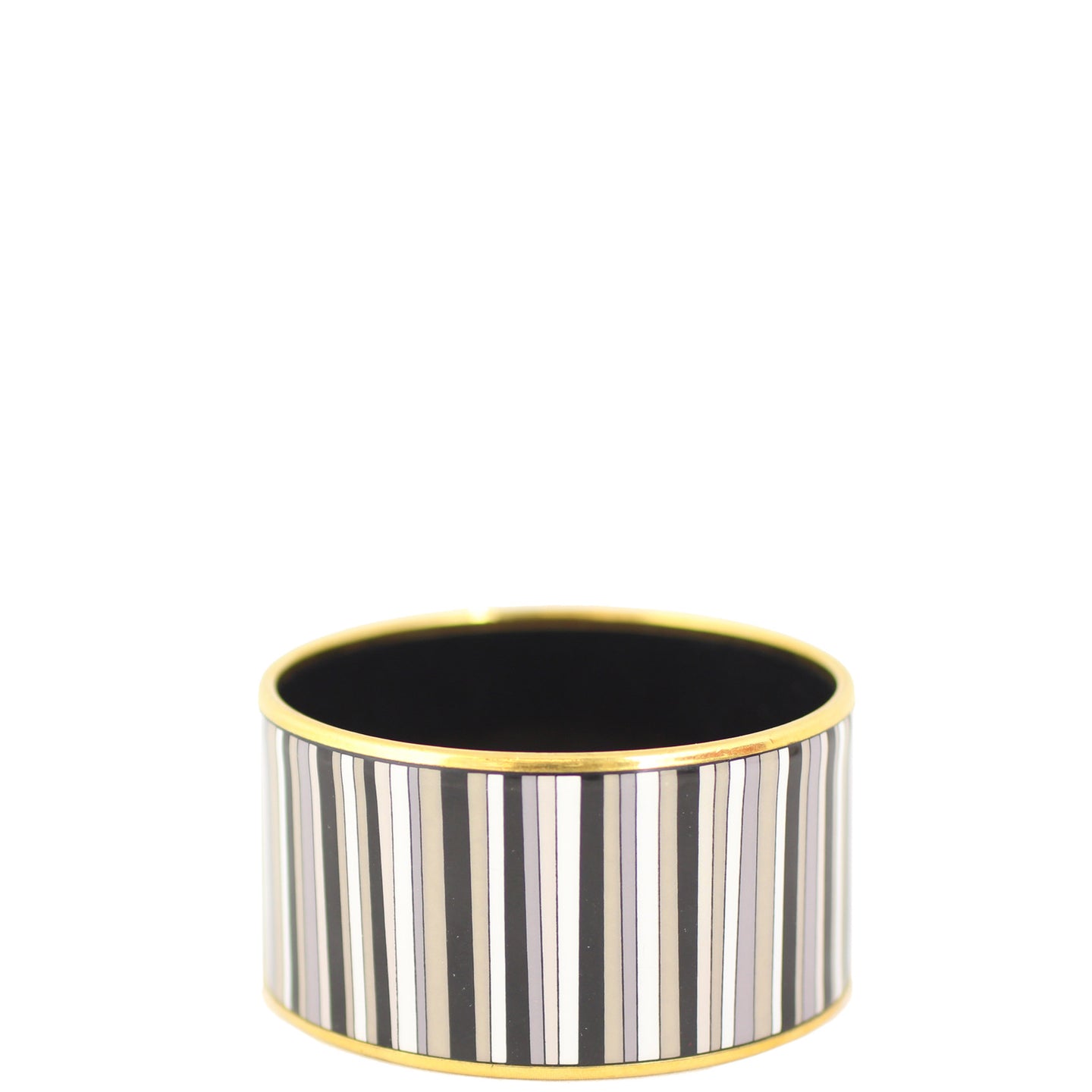 Hermes Extra Wide Carioca Stripes Bangle Front