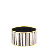 Hermes Extra Wide Carioca Stripes Bangle Front