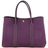 Hermes Garden Party 36 Bag Officier Canvas Back