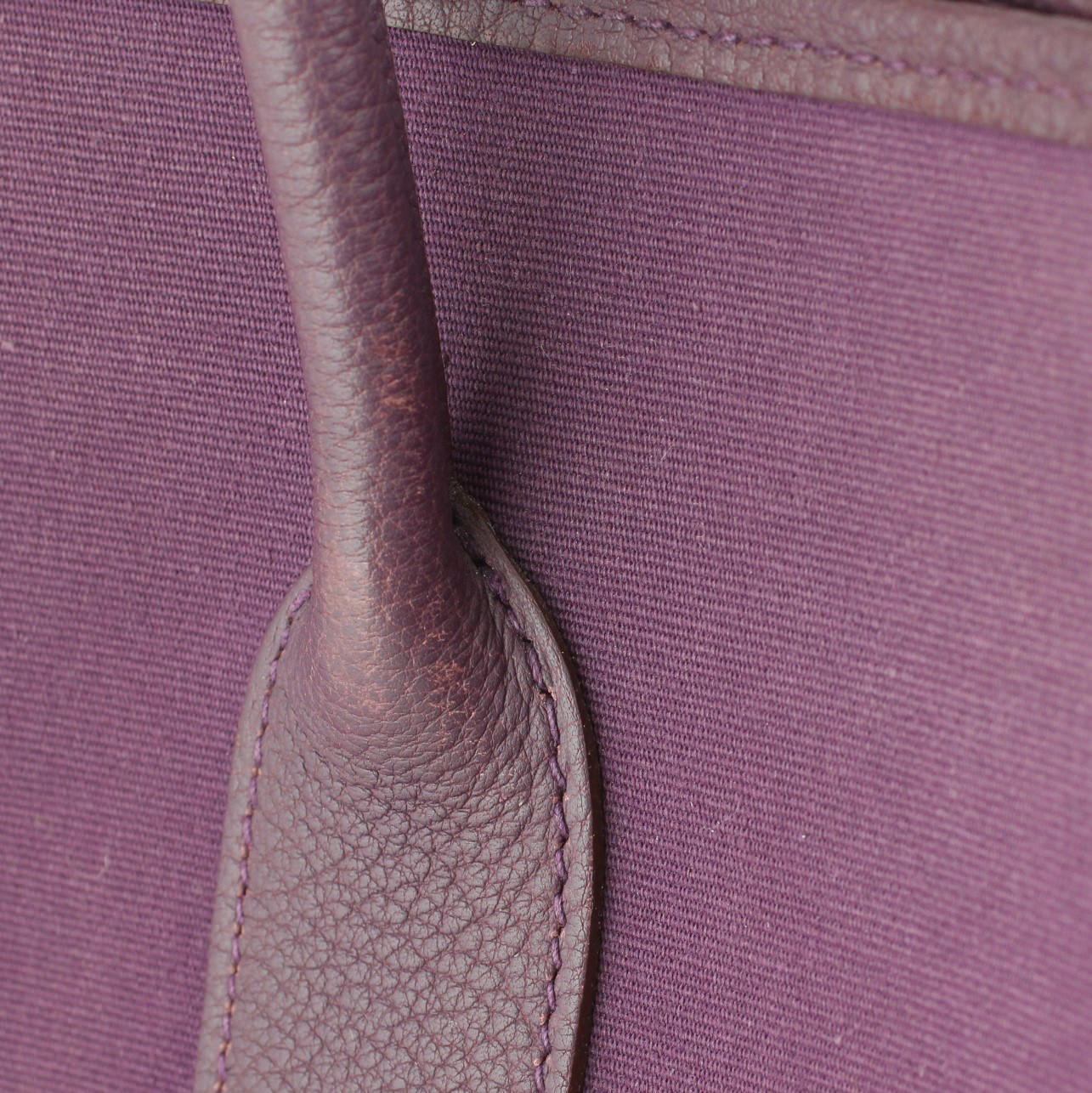 Hermes Garden Party 36 Bag Officier Canvas  Flaw 2