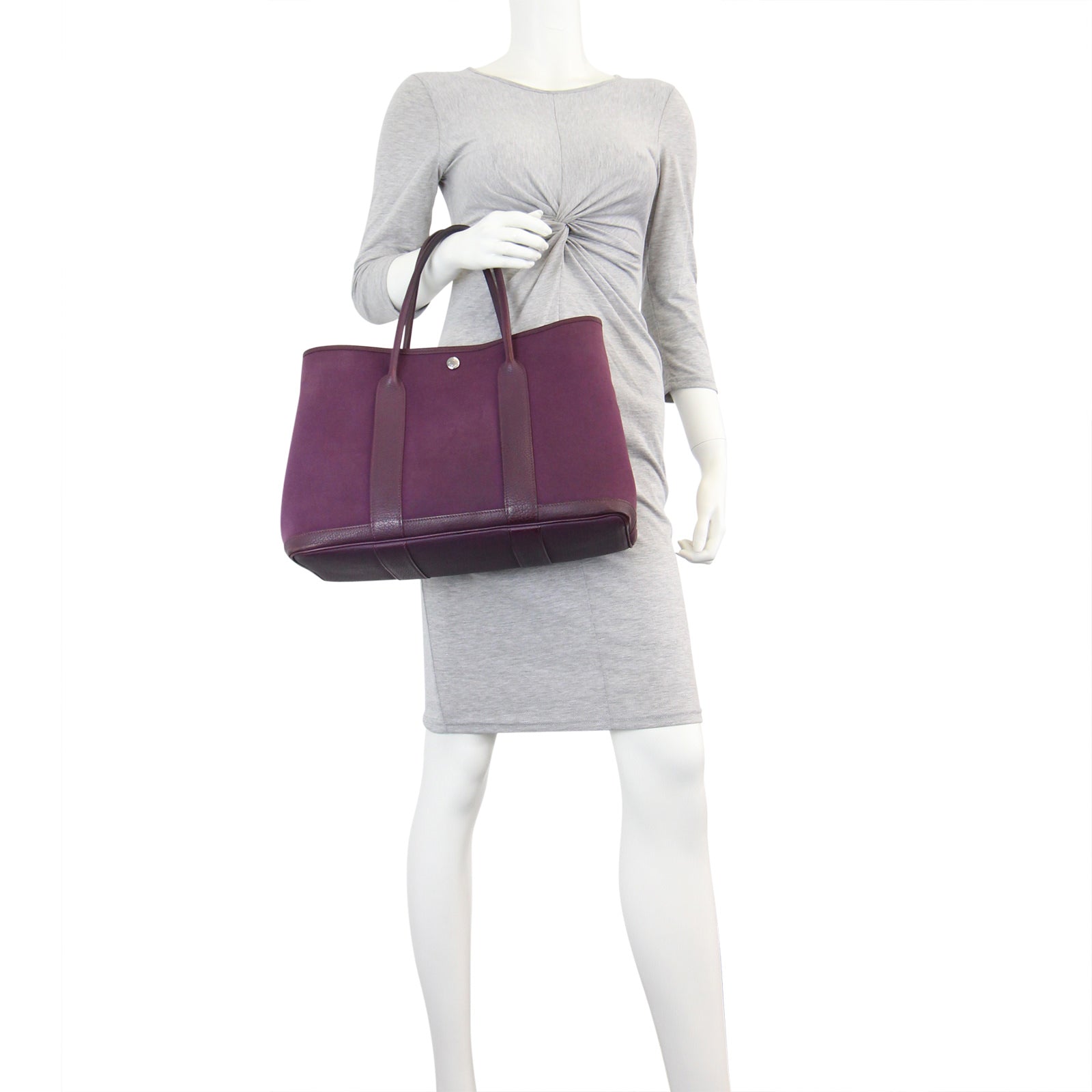 Hermes Garden Party 36 Bag Officier Canvas Mannequin