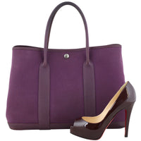 Hermes Garden Party 36 Bag Officier Canvas Scale