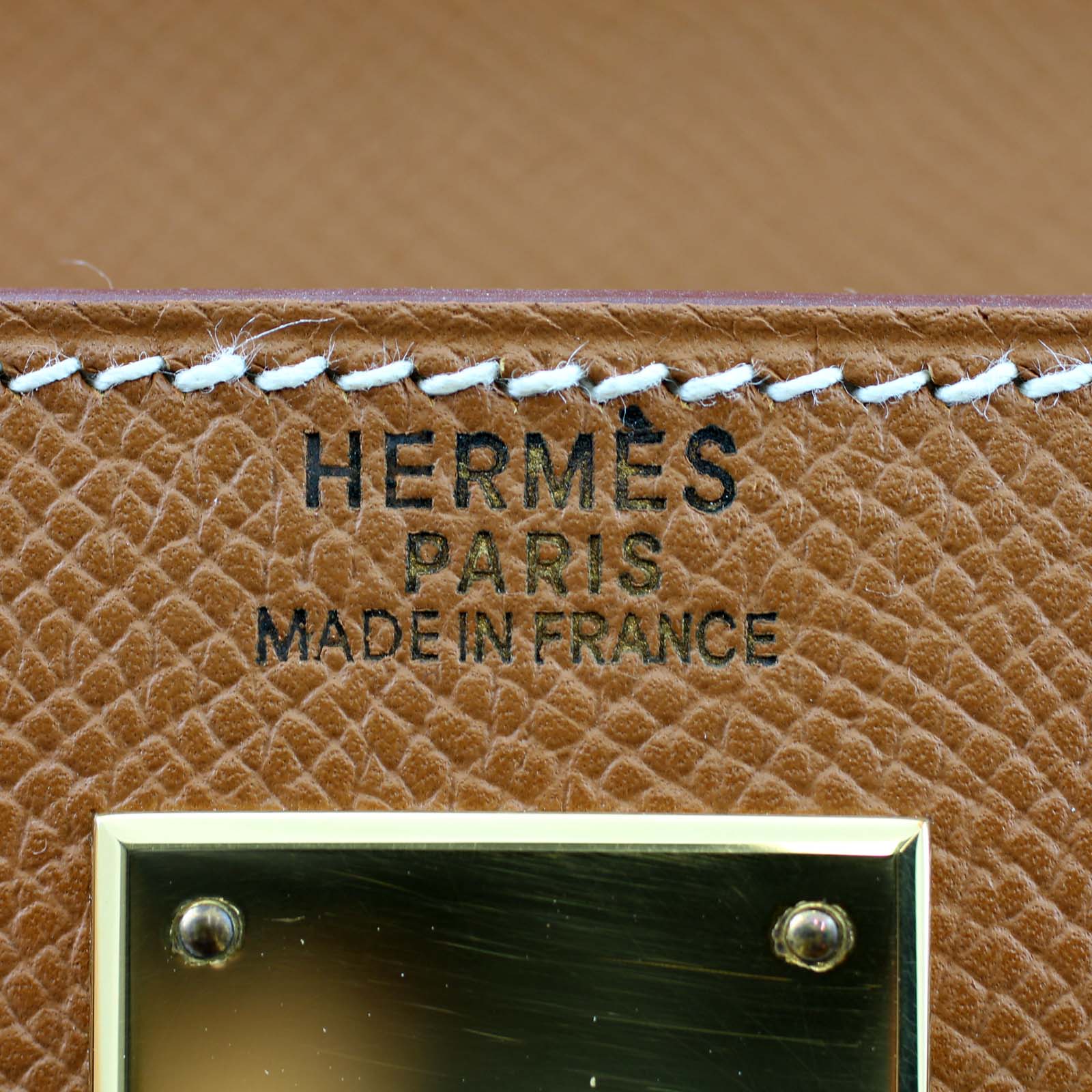 Hermes Kelly Sellier 32 Epsom Stamp
