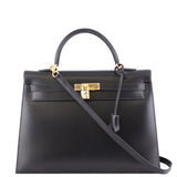 Hermes Kelly 35 Sellier Boxcalf Front