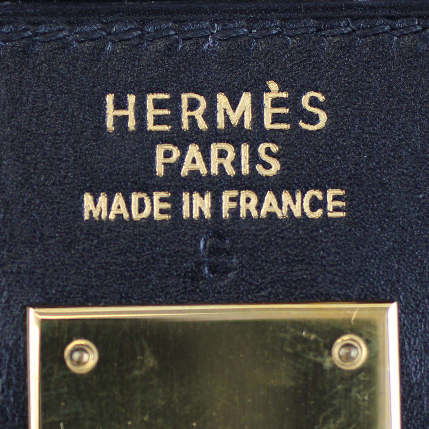 Hermes Kelly 35 Sellier Boxcalf Stamp