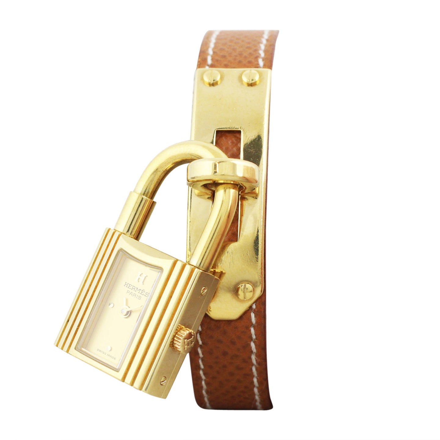 Hermes Kelly Watch Brown Front