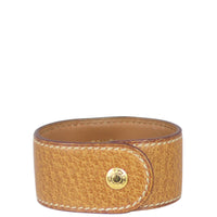 Hermes Medor Leather Cuff Bracelet Back