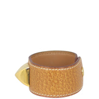 Hermes Medor Leather Cuff Bracelet Left Side