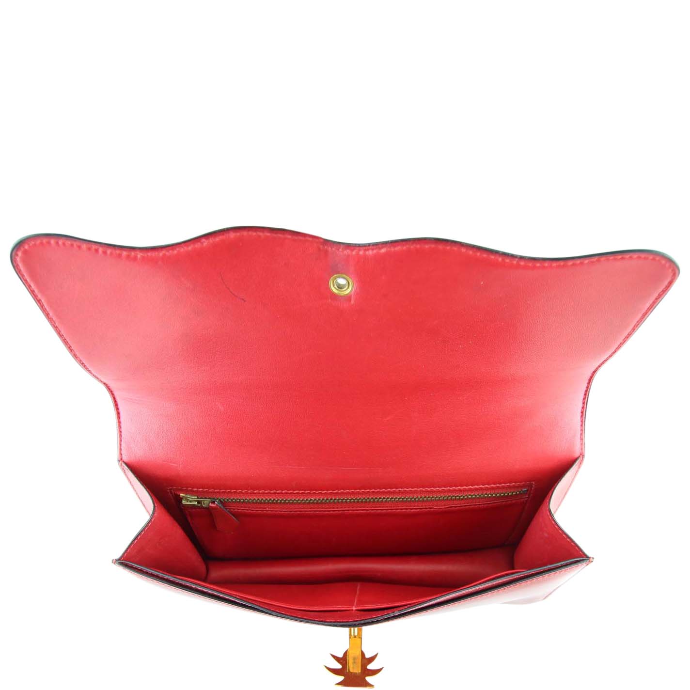 Hermes Palm Tree Bag  Interior