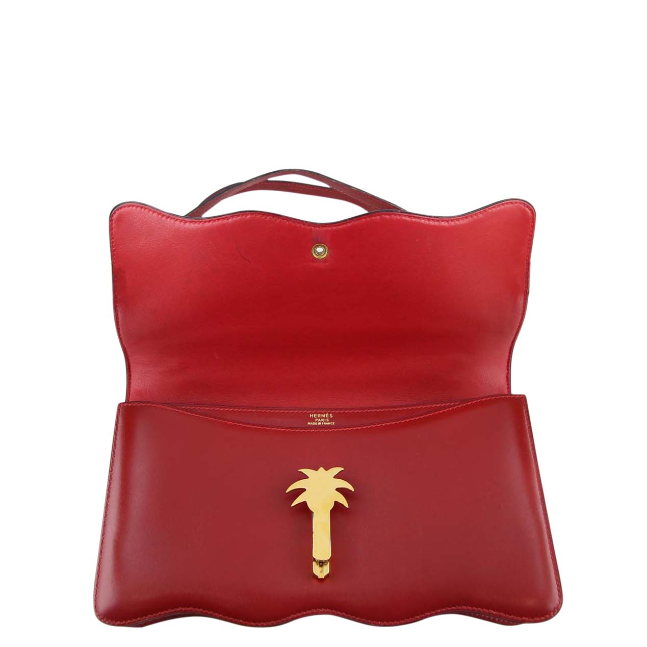 Hermes Palm Tree Bag  Open