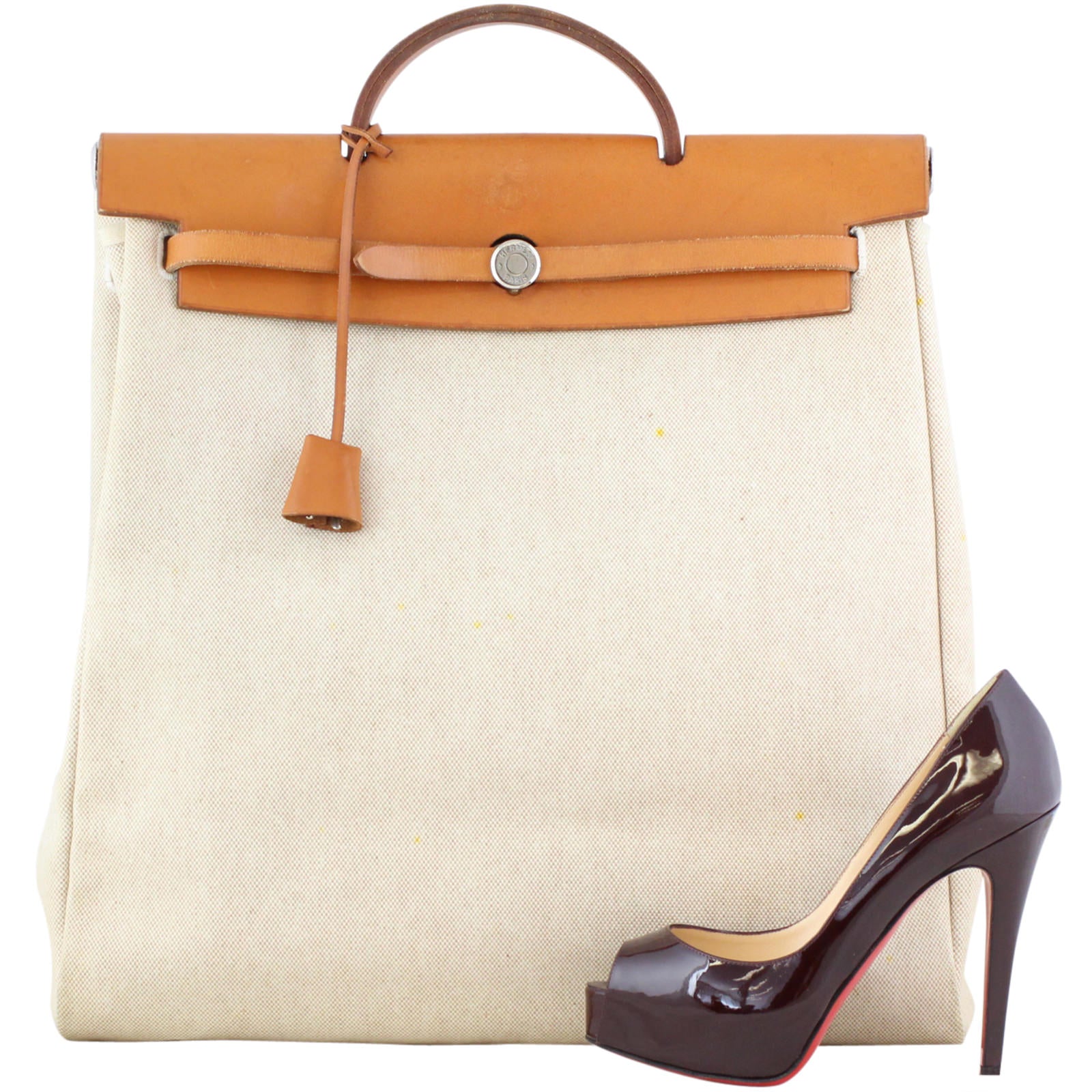 Hermes Toile Herbag 40 Tall Scale