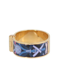 Hermes Wide Enamel Bracelet Left Side