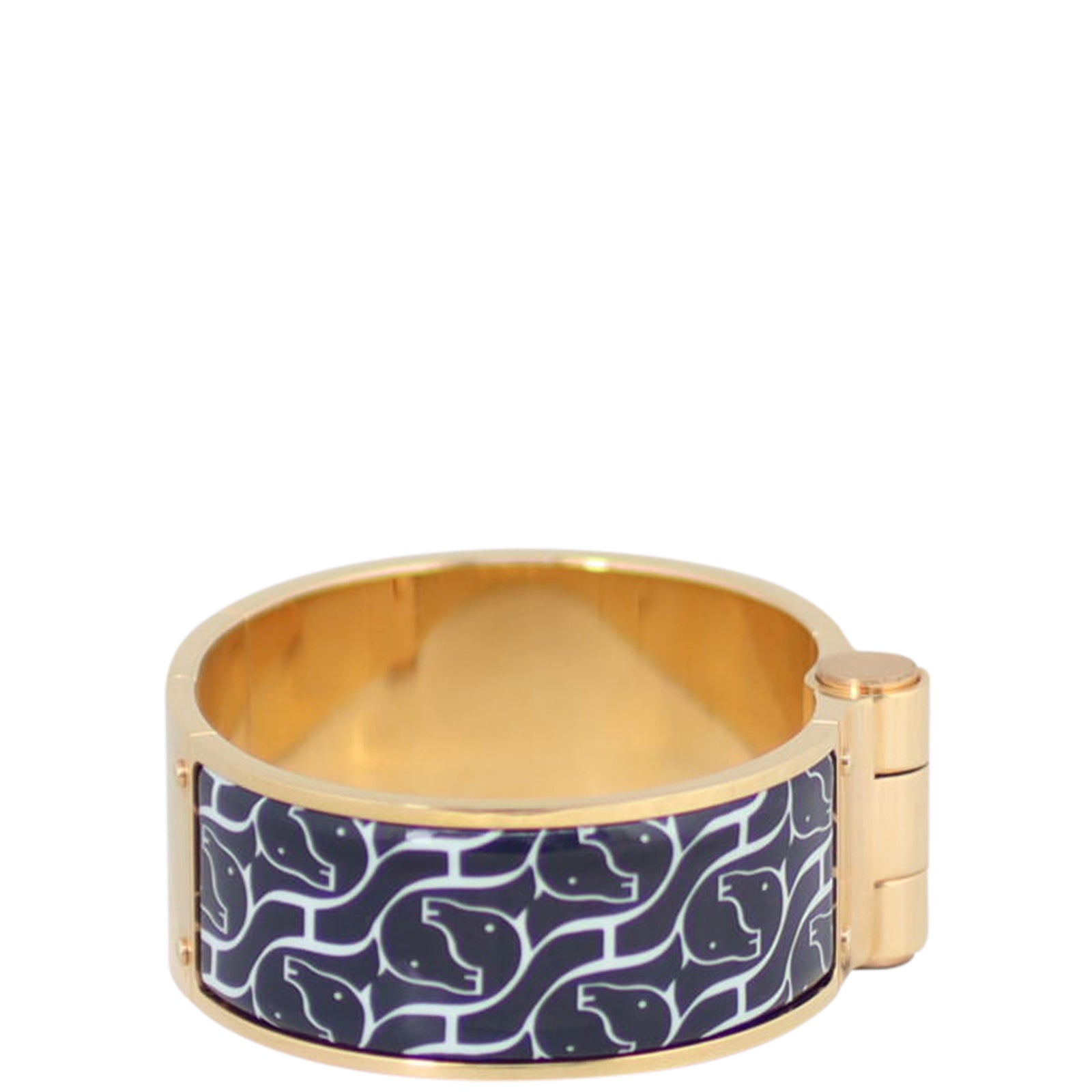 Hermes Wide Enamel Bracelet Right Side