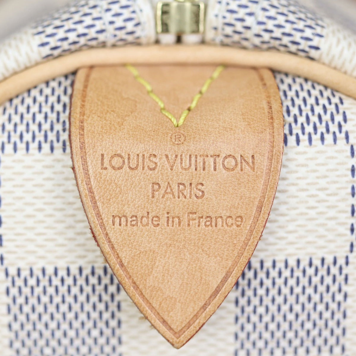 Louis Vuitton Speedy 30 Damier Azur Stamp
