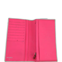 Chanel Ligne Cambon Yen Wallet | White