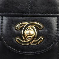 Chanel East-West Chocolate Bar Flap Bag | Black