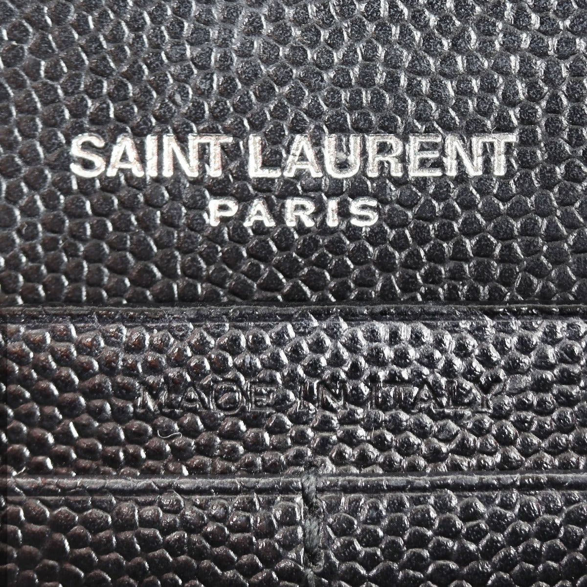 Saint Laurent Envelope Chain Wallet Interior Stamp