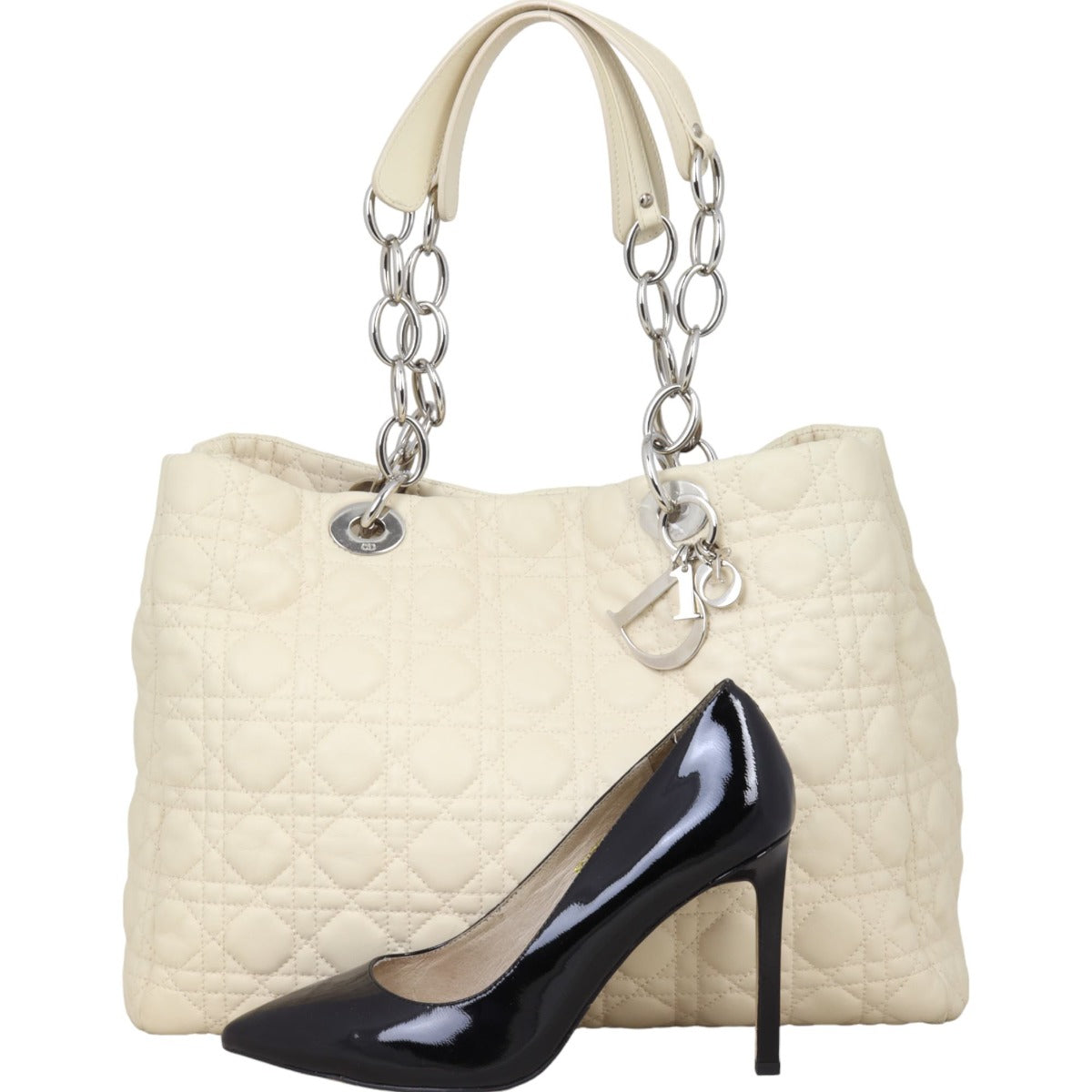 Dior Cannage Soft Shopping Tote Large