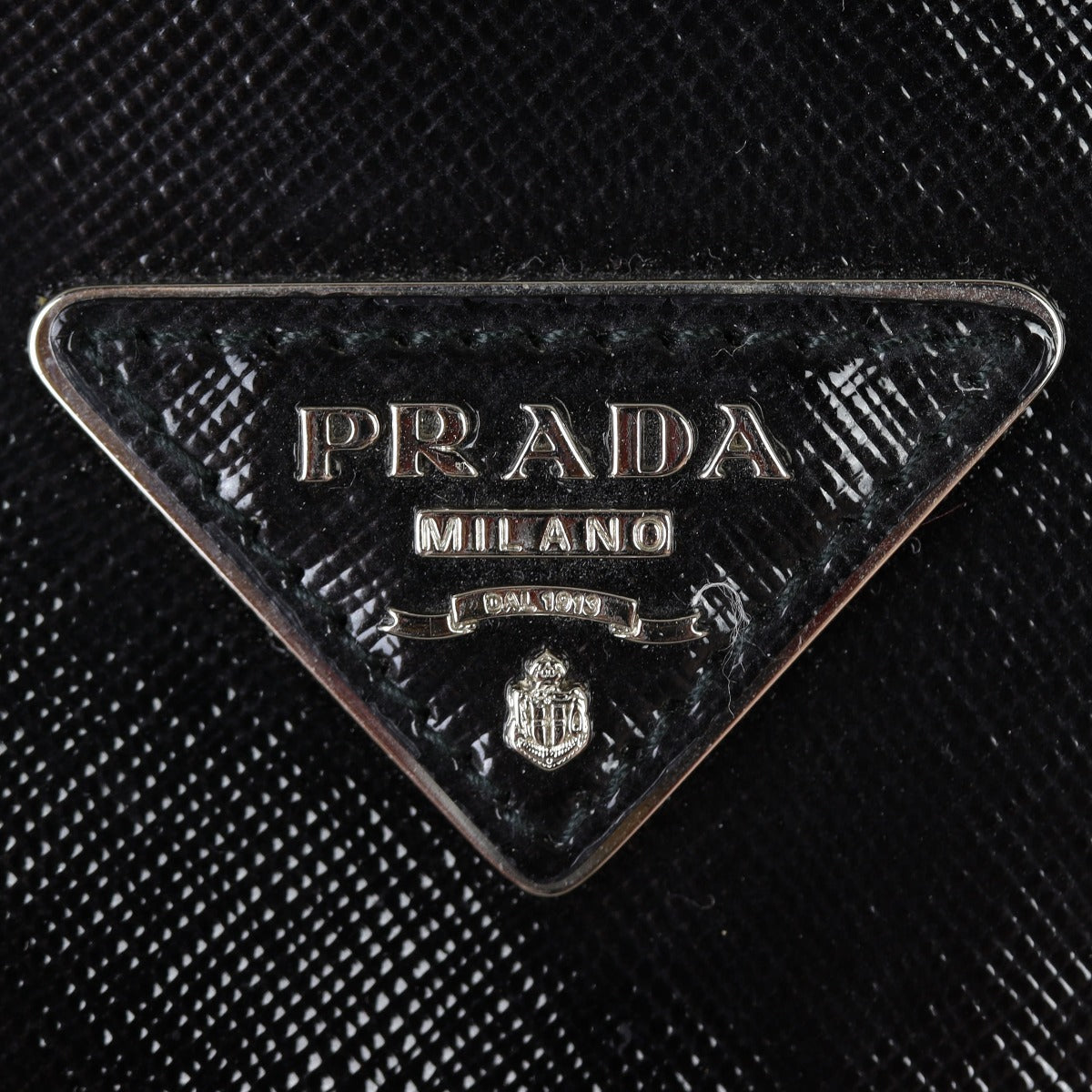 Prada Saffiano Vernice Lux Galleria Double Zip Tote Small Hardware