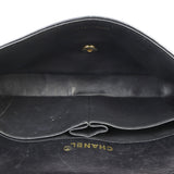 Chanel East-West Chocolate Bar Flap Bag | Black