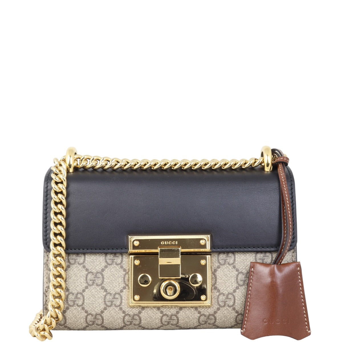 Gucci GG Supreme Padlock Small Shoulder Bag