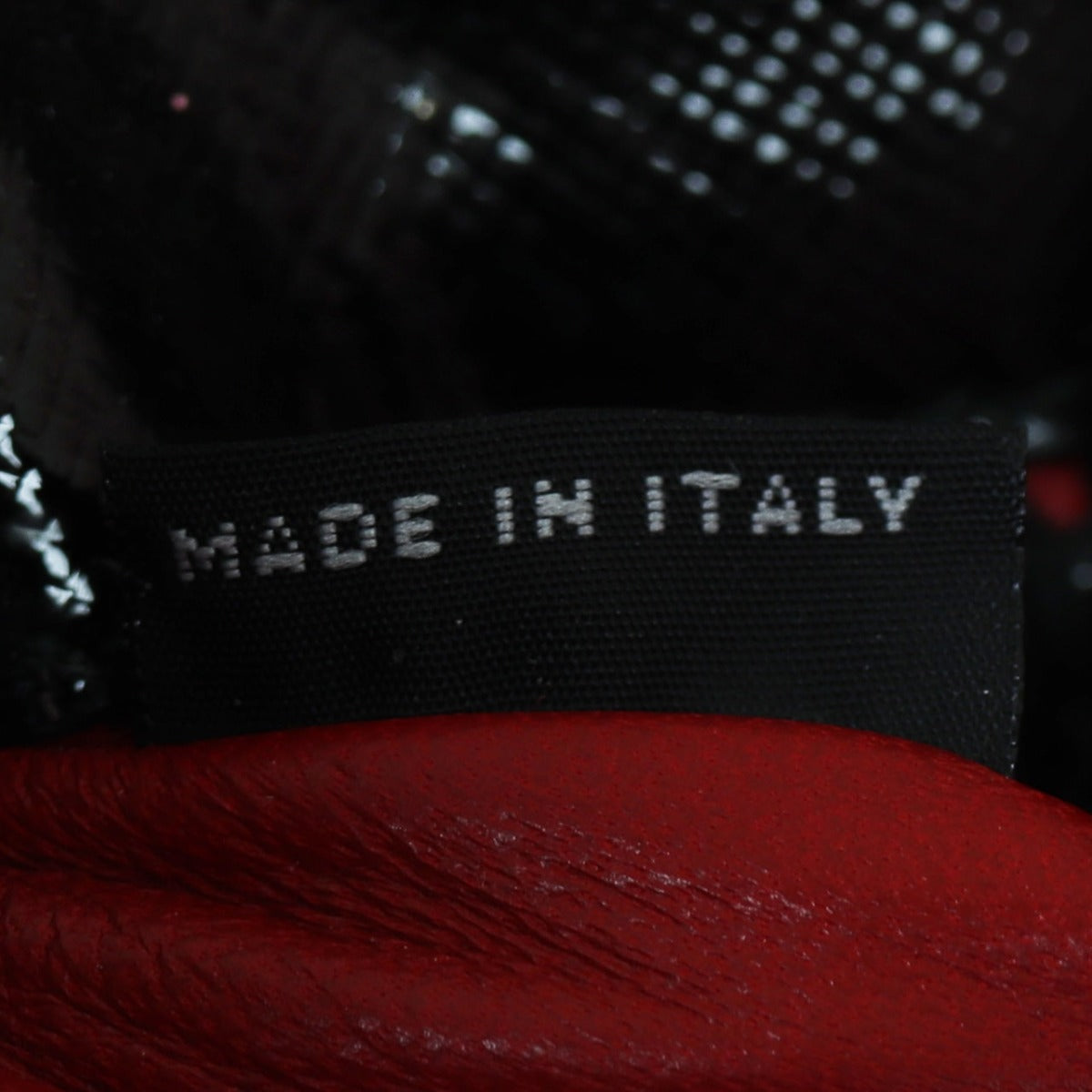 Prada Saffiano Vernice Lux Galleria Double Zip Tote Small Interior Stamp