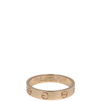 Cartier Love Wedding Band 18k Rose Gold