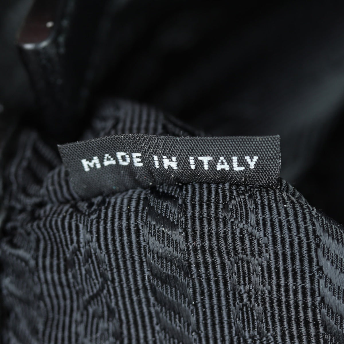 Prada Saffiano Cross-Body Messenger Bag Interior Stamp