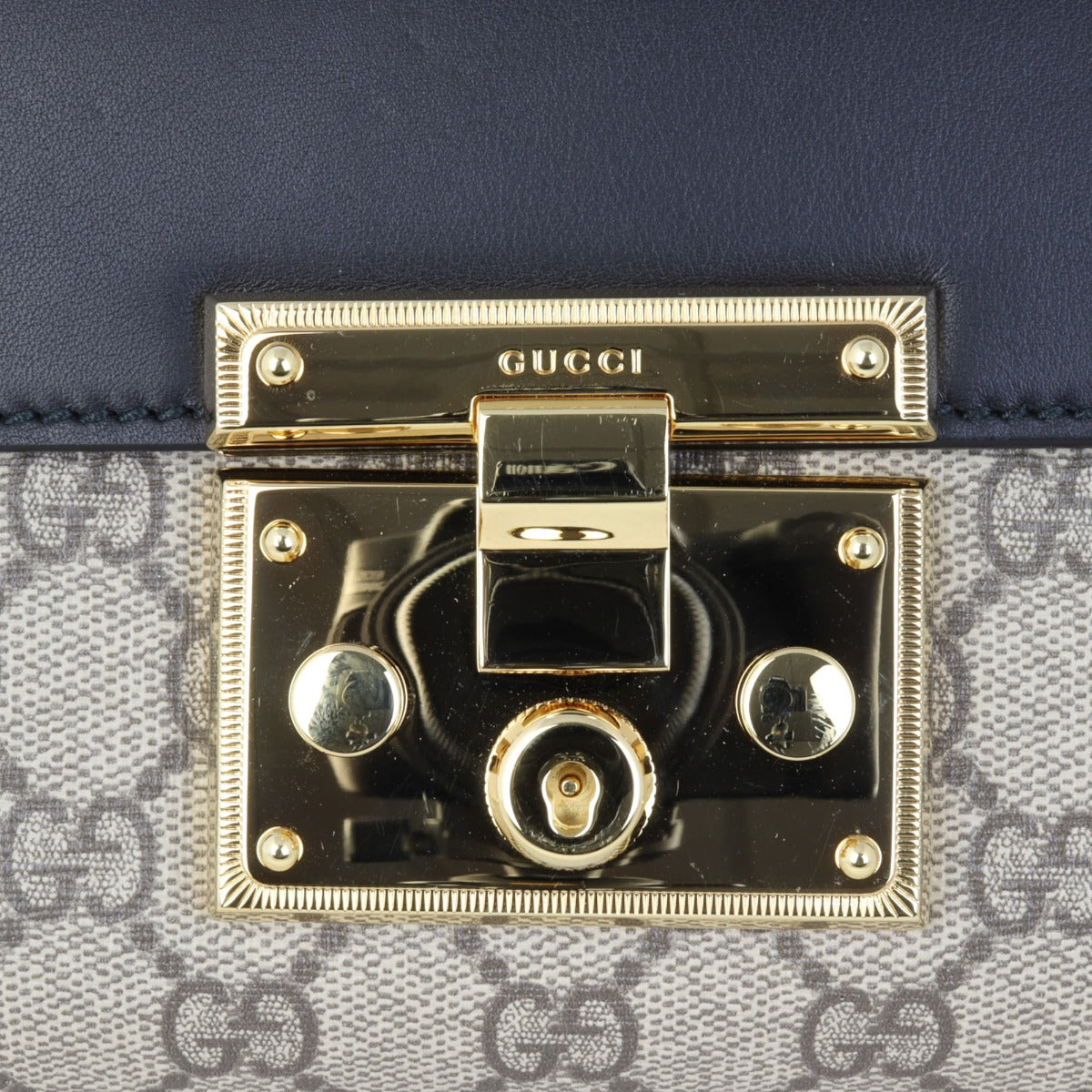 Gucci GG Supreme Padlock Small Shoulder Bag