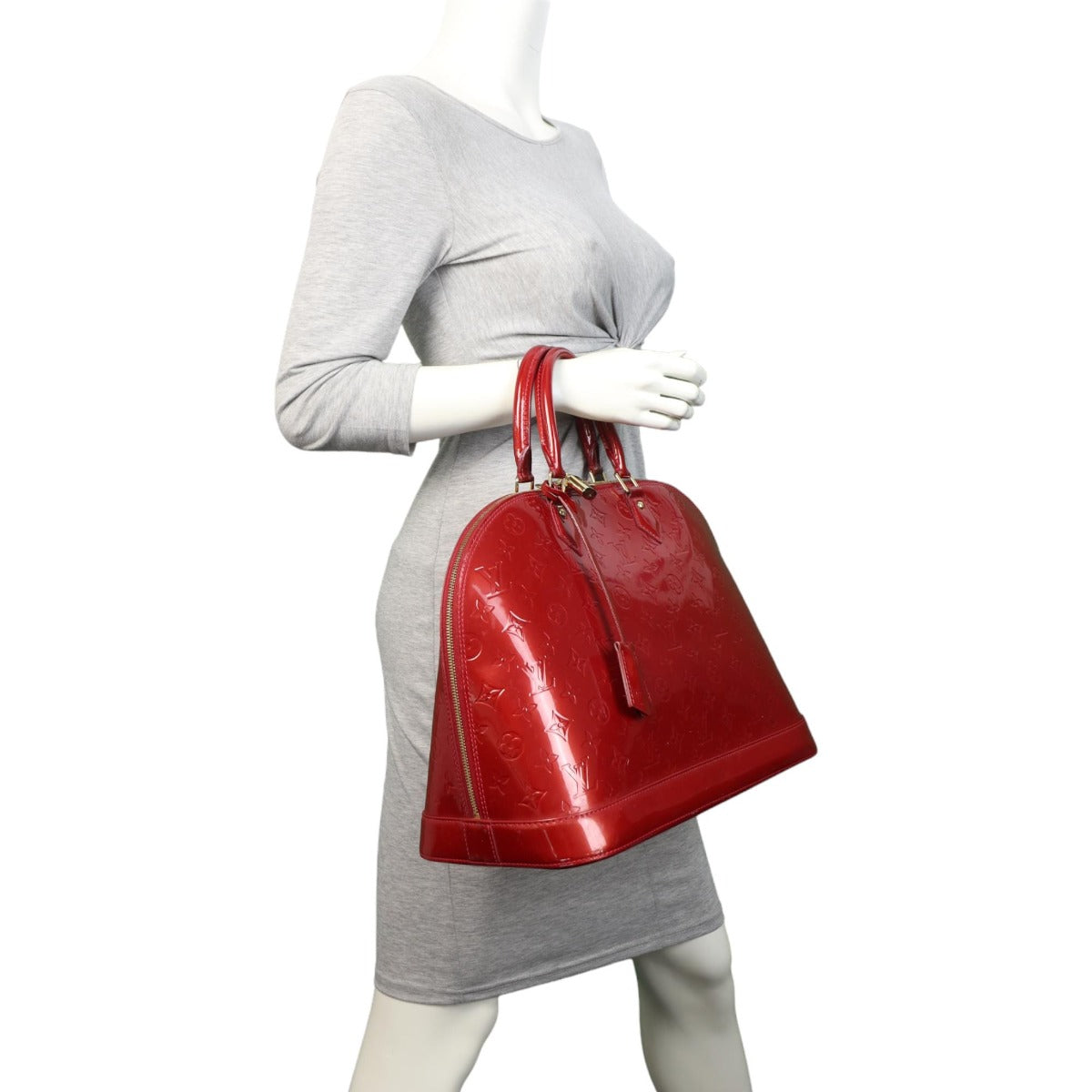 Louis Vuitton Alma GM Monogram Vernis | Red