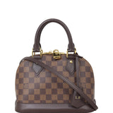 Louis Vuitton Alma BB Damier Ebene | Brown Leather