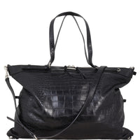 Saint Laurent Military ID Tote Large Croc-Embossed