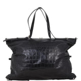 Saint Laurent Military ID Tote Large Croc-Embossed