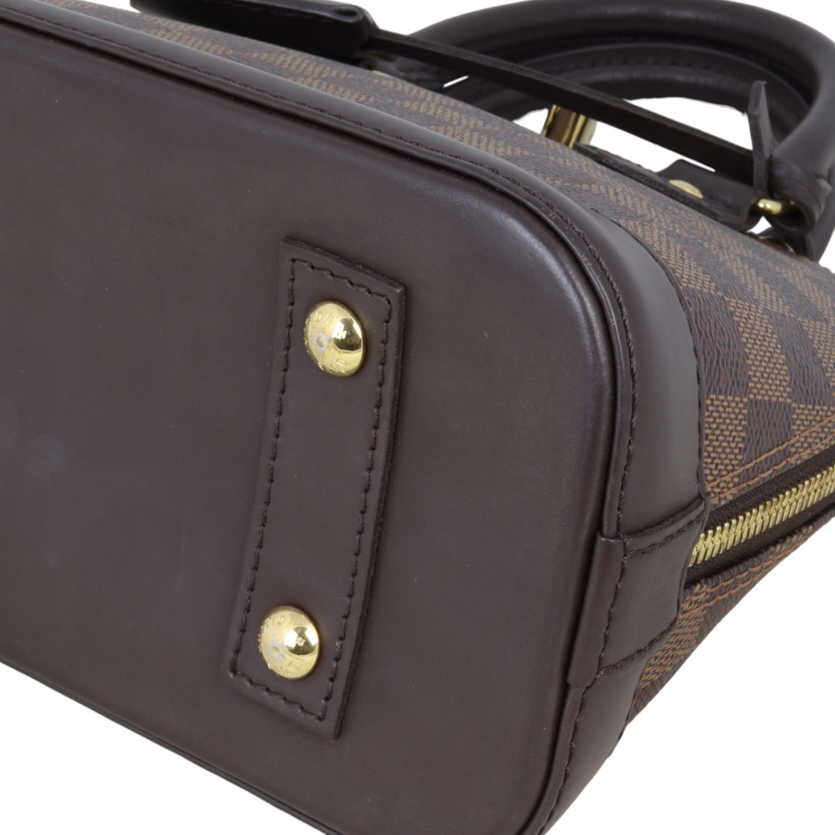 Louis Vuitton Alma BB Damier Ebene | Brown Leather