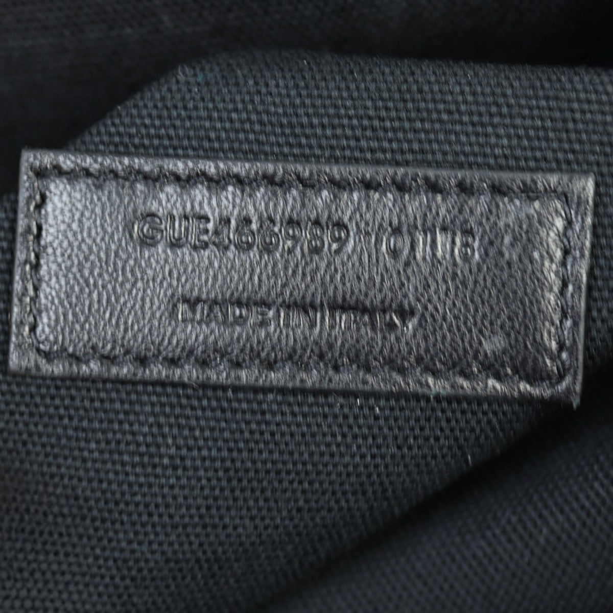 Saint Laurent Military ID Tote Large Croc-Embossed